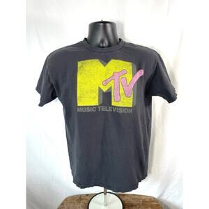 MTV Music Television Logo Graphic T Shirt M